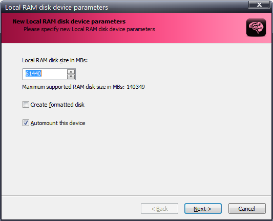 dataram ramdisk was unable to initialize